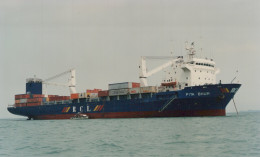 Delcampe - PIYA BHUM Container Ship 1985 Postcard Size Real Photo #SDF217.A - Handel
