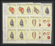 Delcampe - 183b Cuba ** MNH N° 1009/1015 Coquillages Shell Shells Bloc 4 - Neufs