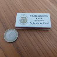 Delcampe - Boîte D'allumettes Seita Type 500 Vega SUPOTEL "HÖTEL DE GROISON - Le Jardin Du Castel - TOURS (37)" - Boites D'allumettes