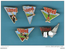 Delcampe - 5 PIN'S //   ** VITTEL ** 5 DIFFÉRENTS ** - Dranken