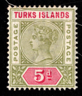 Delcampe - Turks Islands Scott 57 Unused Hinged. - Turks E Caicos