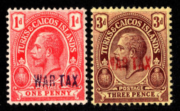 Delcampe - Turks And Caicos Islands Scott MR5-MR6 Unused Hinged. - Turks E Caicos