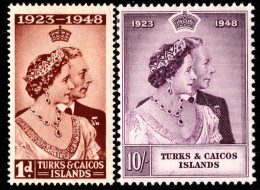 Delcampe - Turks And Caicos Islands Scott 90-91 Unused Lightly Hinged. - Turks E Caicos