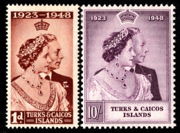 Delcampe - Turks And Caicos Islands Scott 92-93 Unused Lightly Hinged. - Turks E Caicos
