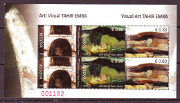 Delcampe - Kosovo 2020 Visual Art Tahir Emra Mini Sheet Mi.No.511-13 MNH - Kosovo