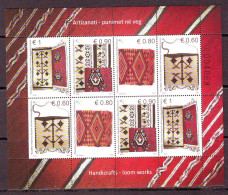 Delcampe - Kosovo 2014 Handicrafts - Loom Works Mini Sheet Mi.No.290-93 MNH - Kosovo