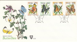 Delcampe - VENDA FDC 34-37,butterflies - Venda
