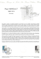 Delcampe - Document Officiel 1986 - Paul HEROULT - Documents De La Poste