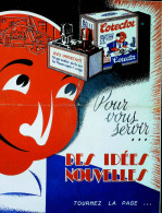 Delcampe - Ancienne Publicité CORECTOR - TACHES D'ENCRE - 1936 -  DOUBLE PAGES - - Pubblicitari