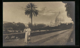 Delcampe - AK Papst Pius X. In Den Vatikanischen Gärten - Päpste
