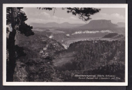 Delcampe - GERMANY - Elbsandsteingebirge (Sachs, Schweiz) Kurort Rathen Mit Lilienstein Und Elbe / Postcard Circulated, 2 Scans - Rathen