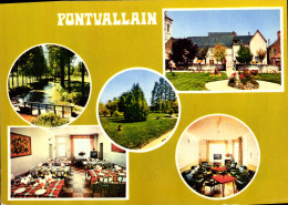 Delcampe - CPSM Pontvallain Sarthe Le Prieure Fraicheur La Salle à Manger Le Parc La Salle De Sejour - Pontvallain
