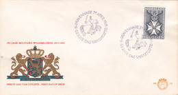 Delcampe - 8,0072 NVPH FDC PTT Post E 72 839    Militaire Willems-Orde 150 Ans Enveloppe 1er Jour FDC PB 29-4-1965 150 Jaar 150 Yea - FDC