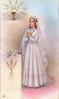 Delcampe - Image Religieuse - Souvenir De Première Communion De Monique Herchuelz A Grand Monchaut Le 19 Juin 1957 - Andachtsbilder
