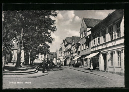 Delcampe - AK Solbad Melle, Markt Mit Passanten - Melle