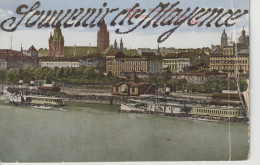 Delcampe - Souvenir De Mayence Mainz Rhein  Lettrines Collées (cristaux Mica ? Brillant)  Photochrom 1919, N°1 - Mainz