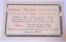 Delcampe - Cerámicas Reunidas - Llopis Y Esmandía, S.L. / Tarífa De Precios - Espagne