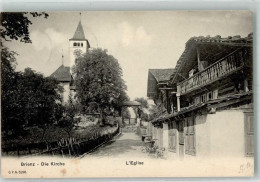 Delcampe - 3855 Brienz BE 1906 Foto AK Kirche - 38194338 - Brienz