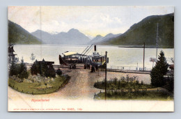 Delcampe - ALPNACHSTAD - Guggenheim 12493 - Landing Stage With Paddle Steamer - Alpnach