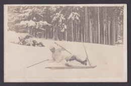 Delcampe - Vintage Postcard GERMANY, Skiing Competitions, Sports - Invierno