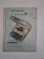 Delcampe - Bq Antares Parva P59 Libretto Istruzioni Macchina Da Scrivere Vintage Milano - Non Classés