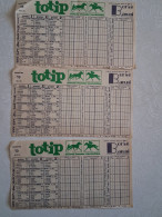 Delcampe - Bq Schedine Totip Vintage Anni 70 3 Pezzi Sport Italia Pavia - Non Classés