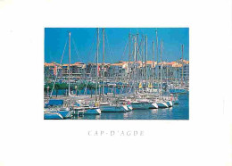 Delcampe - Carte Postale - 34 - Le Cap D'Agde - Le Port - Bateaux - Flamme Postale De La Ferté Sous Jouarre - CPM - Voir Scans Rect - Agde