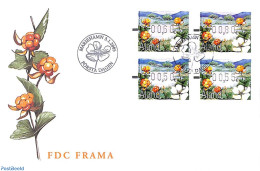 Delcampe - Aland 2005 Automat Stamp, Berries 1v (face Value May Vary), First Day Cover, Nature - Flowers & Plants - Fruit - Autom.. - Fruits