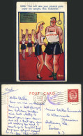 Delcampe - TROW 1959 Old Postcard You Take Physical Jerks Under Me Tonight, Miss Ticklewell - Cómics