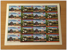 Delcampe - Côte D'Ivoire Ivory Coast 2013 Faune Fauna Panda Elephants China Chine Joint Issue Emission Commune Sheet Planche MNH** - Eléphants
