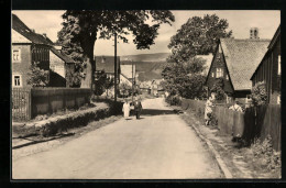 Delcampe - AK Lichtenhain A. D. Bergbahn /Thür. Wald, Blick Auf Die Dorfstrasse - Lichtenhain