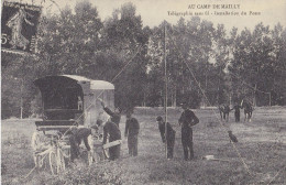 Delcampe - France - 10 - Camp De Mailly - Télégraphie Sans Fil - Reproduction D'une CP Ancienne - 13 443 - Mailly-le-Camp