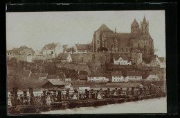 Delcampe - Foto-AK Breisach, Ortspartie Mit Kirche - Breisach