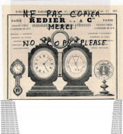 Delcampe - PUB Illustrée De 1879 Huiles D' Olives Savons De Marseille GARDAIR  Horlogerie REDIER Baromètre Anéroide Pendule - Pubblicitari