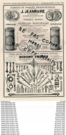 Delcampe - Fabrique D'outils Rabots Victor GAUTIER Rue Lamartine PARIS Produits Pharmaceutiques Pharmacien JEANMAIRE Rue Des Juifs - Pubblicitari