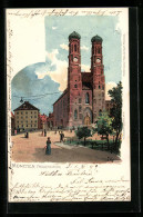 Delcampe - Künstler-AK München, Frauenkirche In Der Dämmerung - Otros & Sin Clasificación