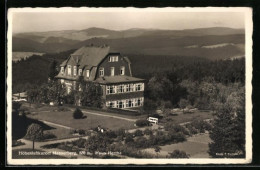 Delcampe - AK Masserberg, Hotel-Haus Hertha Aus Der Vogelschau - Masserberg