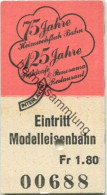 Delcampe - Schweiz - Interlaken - Heimwehfluh - Eintritt Modelleisenbahn - Biglietti D'ingresso