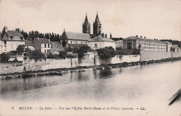 Delcampe - 77 MELUN EGLISE NOTRE DAME ET LA PRISON CENTRALE - Melun