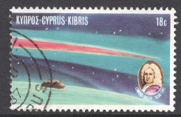 Delcampe - Cyprus 1986 Single Stamp To Celebrate Halleys Comet - Gebraucht