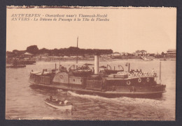 Delcampe - Vintage Postcard Belgium Antwerp Passage Boat At Head Of Flanders - Antwerpen