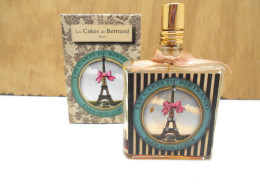 Delcampe - Ancien Joli Flacon Parfum Vide Les Cakes De Bertrand Paris Noeud Et Petites Paillettes - Flacons (vides)