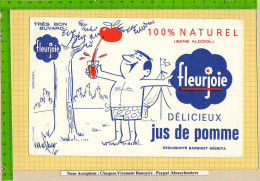 Delcampe - BUVARD : Delicieux Jus De Pomme FLEURJOIE  & Cote 295 / 458 - Limonate