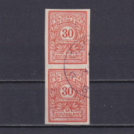 Delcampe - BULGARIA 1919, Sc# J32, Pair, Postage Due, Used - Portomarken