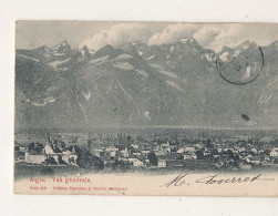 Delcampe - SUISSE //  AIGLE   CARTE A SYSTÈME    Tirette Et Dépliant A L Intérieur - Aigle