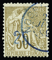 Delcampe - Obl N°5B 25 Sur 30c Brun Obl TB - Altri & Non Classificati