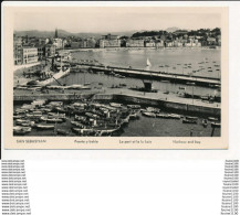 Delcampe - Carte De San Sebastian Le Port De La Baie ( Format C.P.A )  ( Recto Verso ) - Guipúzcoa (San Sebastián)