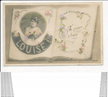 Delcampe - Carte Fantaisie Prénom  Louise ( Recto Verso ) - Vornamen