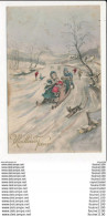 Delcampe - Carte Dessin Illustrateur Orens  Paysage D' Hiver  Traineau   ( Recto Verso ) - Orens