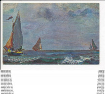 Delcampe - Carte Dessin Illustrateur Non Signé à Identifier ( Bateau ) N° 1111 C E L A ANNEMASSE ( Recto Verso ) - Annemasse